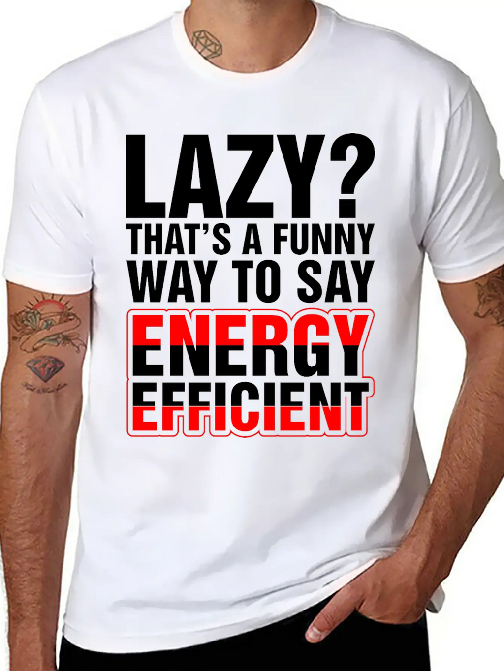 Lazy Thats A Funny Energy Efficient Essential Cotton Tee For Daily Outfits – Unisex Style
