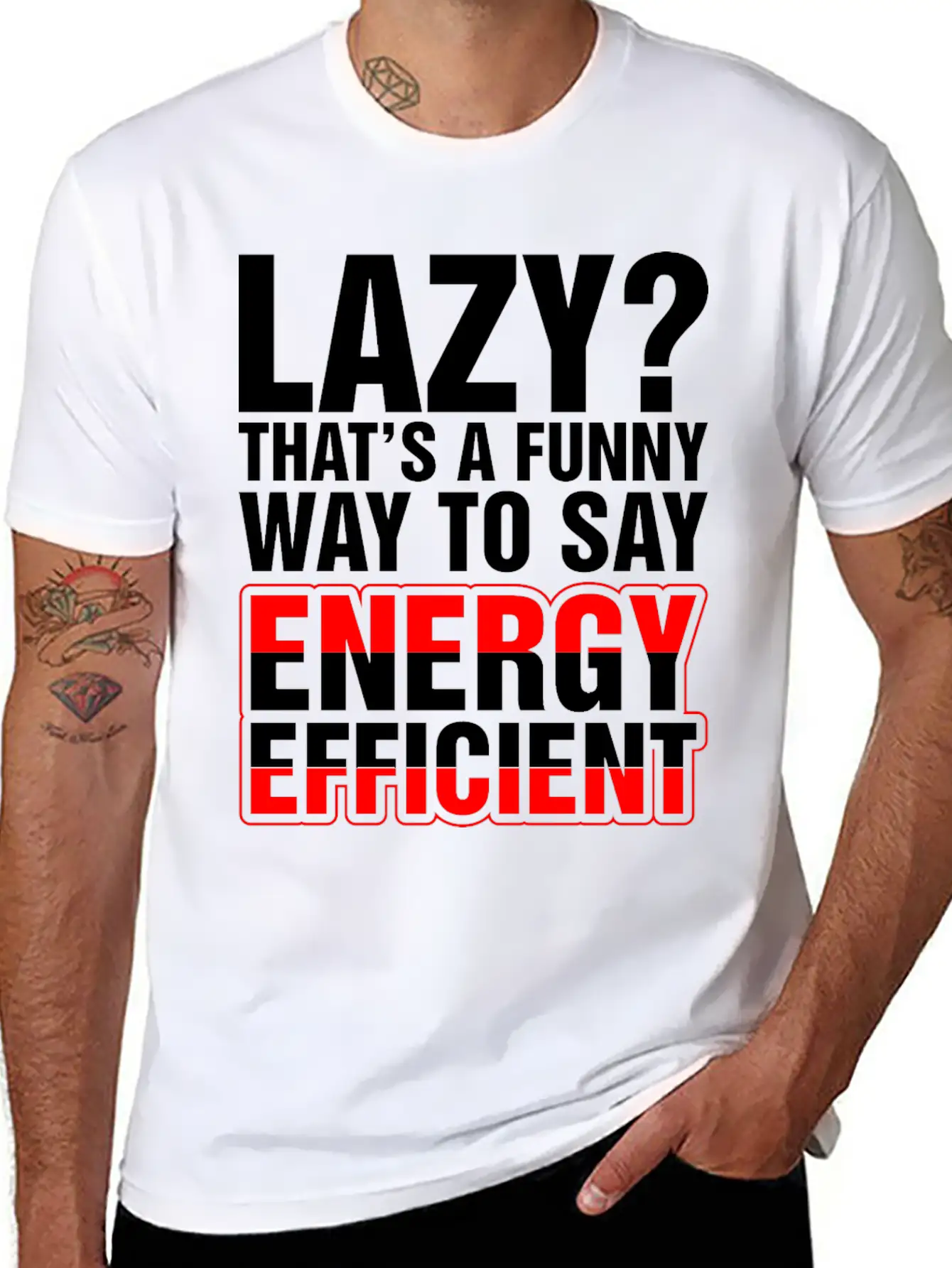 Lazy Thats A Funny Energy Efficient Essential Cotton Tee For Daily Outfits – Unisex Style