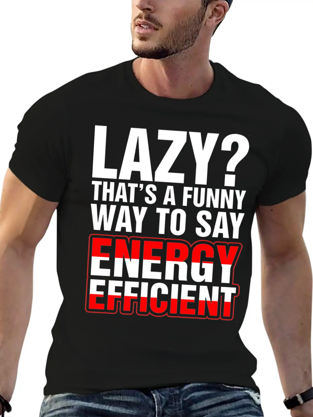 Lazy Thats A Funny Energy Efficient Essential Cotton Tee For Daily Outfits – Unisex Style