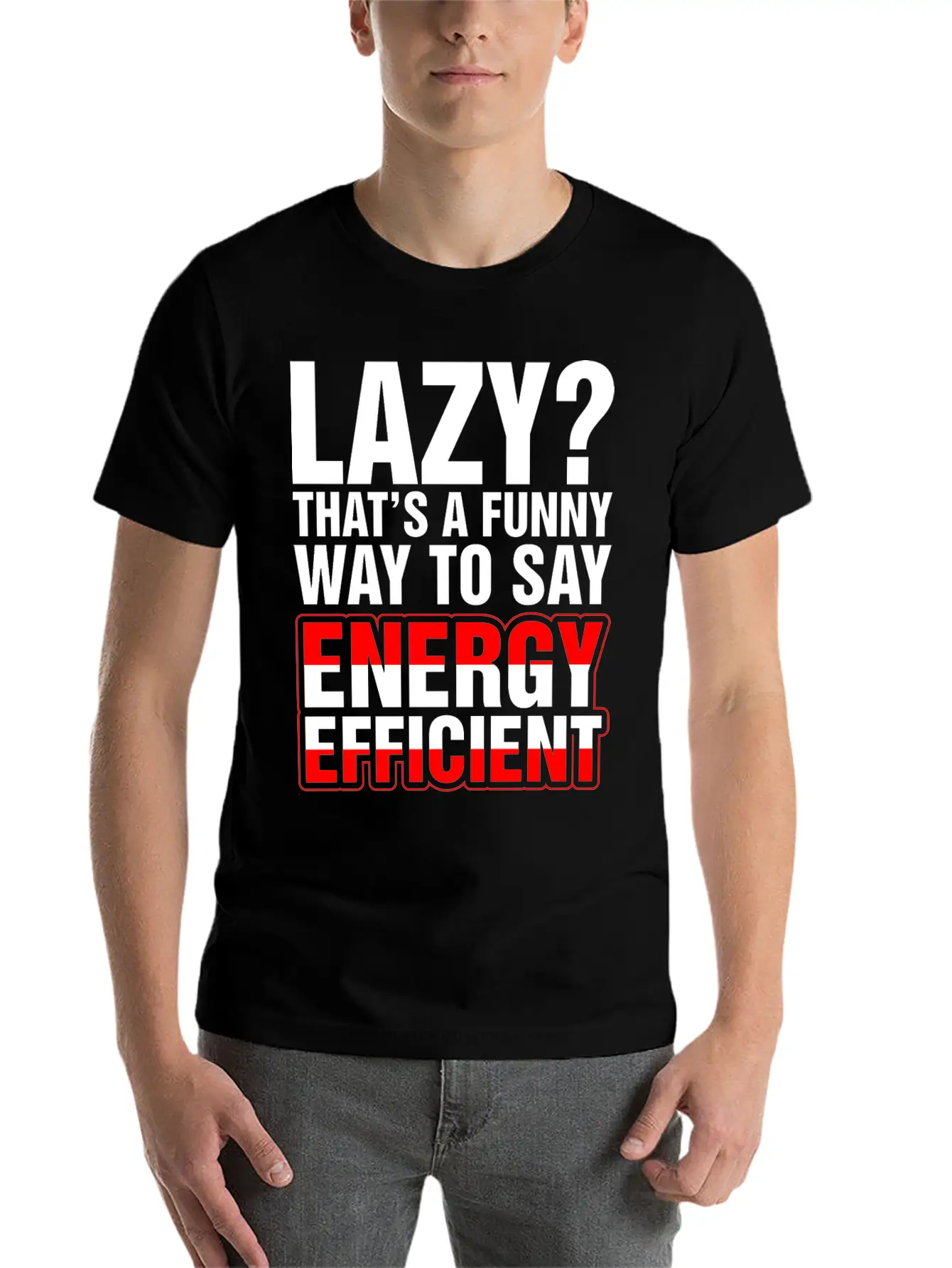Lazy Thats A Funny Energy Efficient Essential Cotton Tee For Daily Outfits – Unisex Style