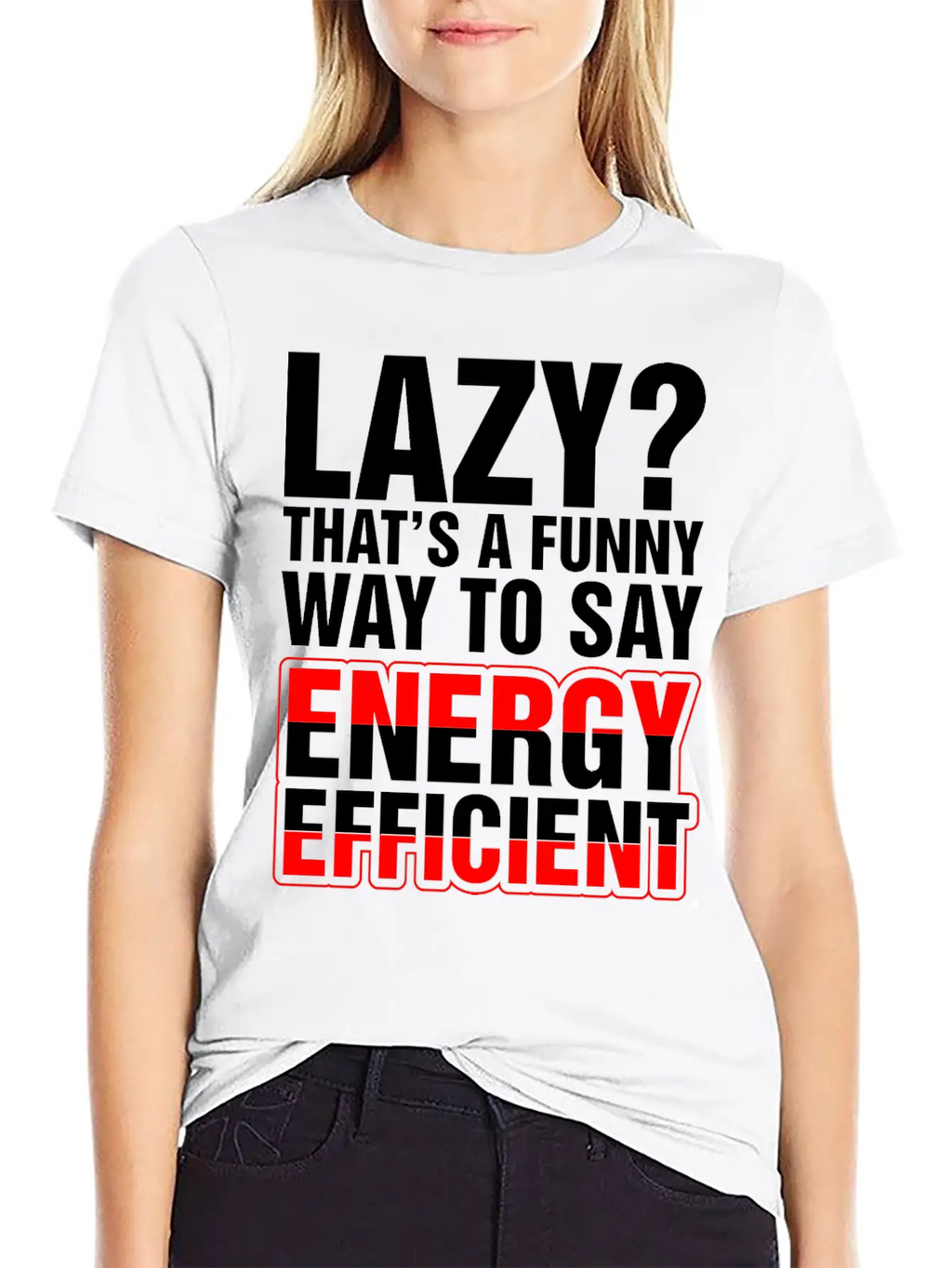 Lazy Thats A Funny Energy Efficient Essential Cotton Tee For Daily Outfits – Unisex Style