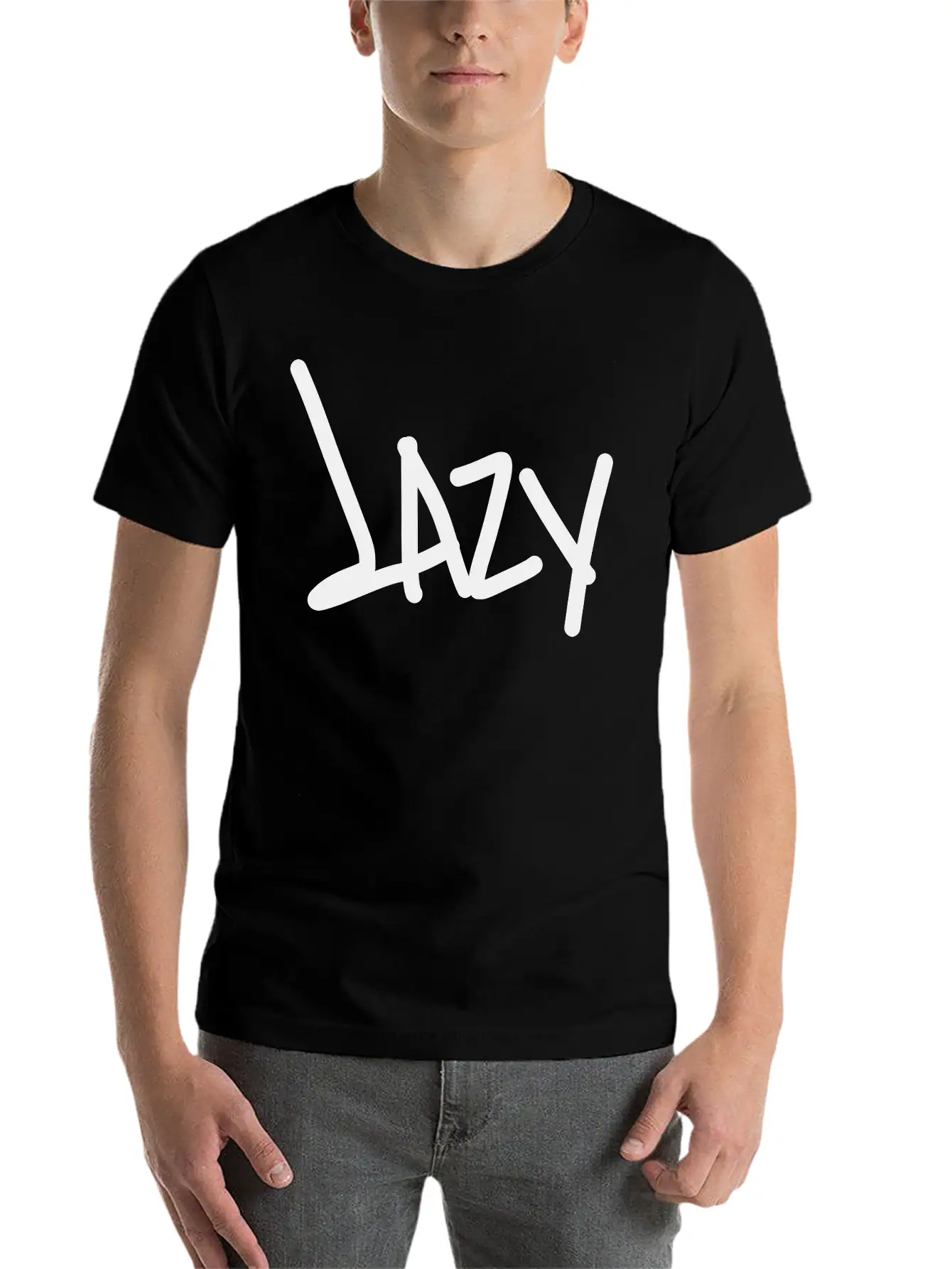 Lazy Unisex Casual T-Shirt – Clean Design For Daily Comfort