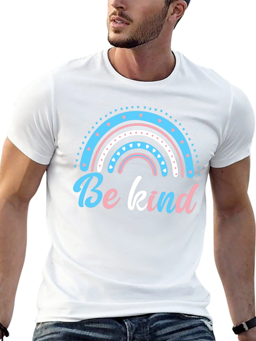 Be Kind Rainbow Graphic T-Shirt