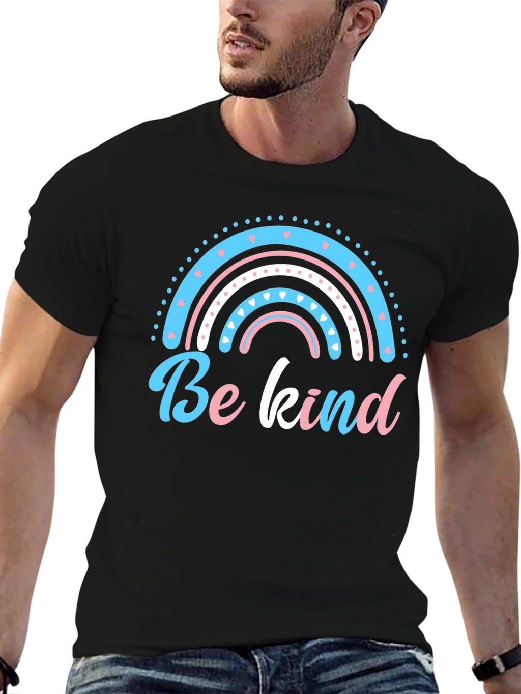 Be Kind Rainbow Graphic T-Shirt