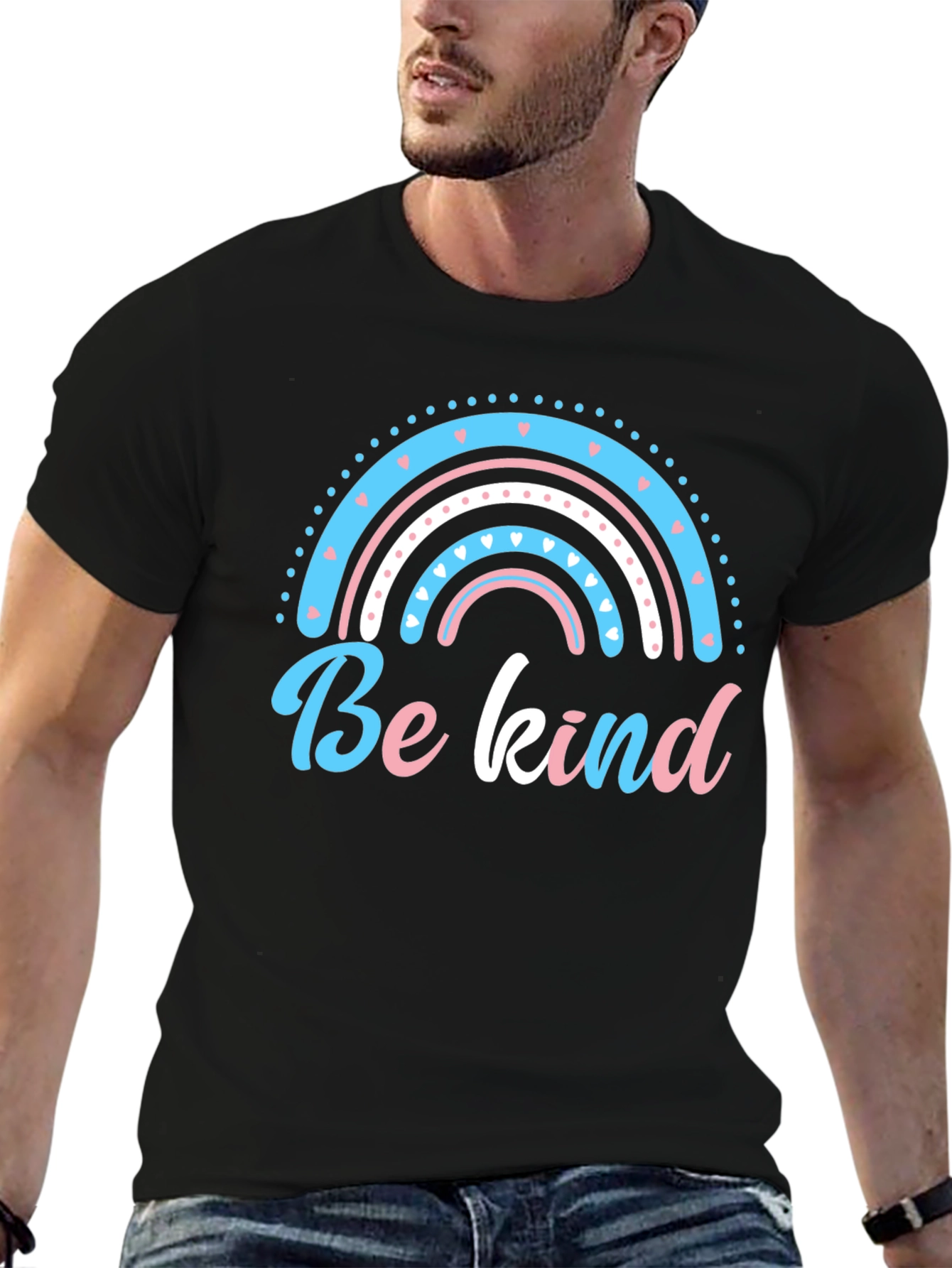 Be Kind Rainbow Graphic T-Shirt