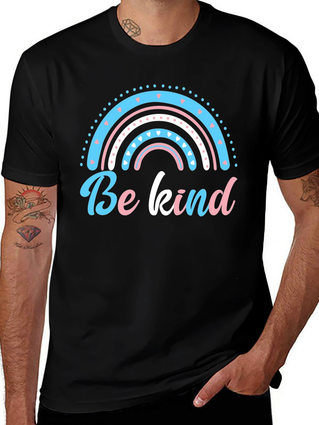 Be Kind Rainbow Graphic T-Shirt