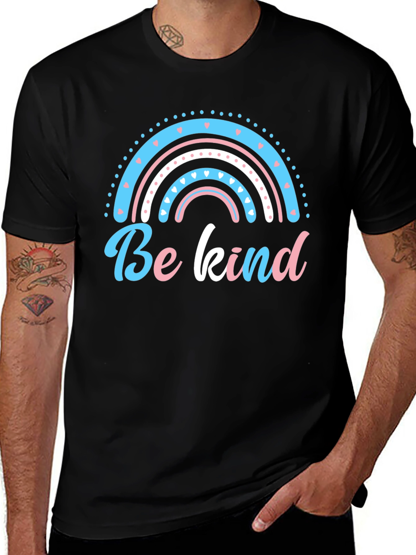 Be Kind Rainbow Graphic T-Shirt