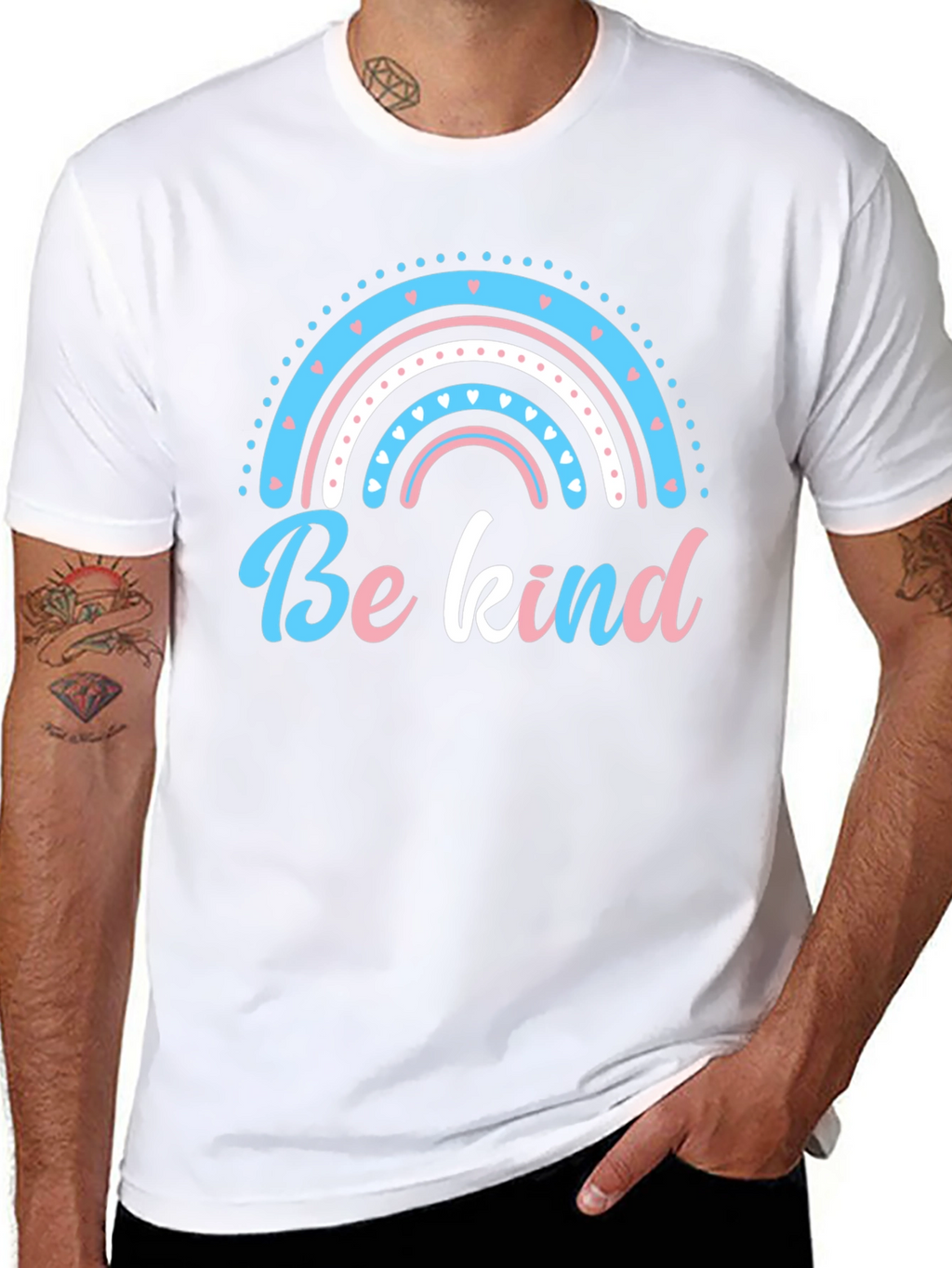 Be Kind Rainbow Graphic T-Shirt