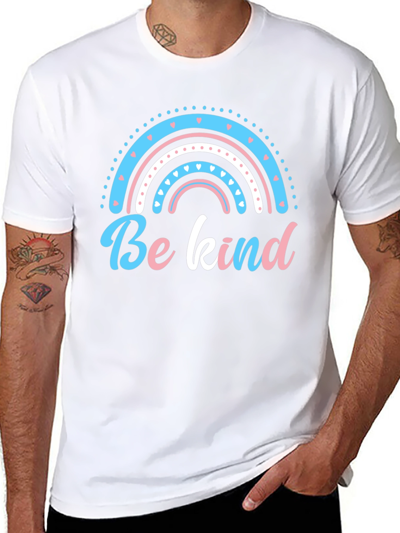 Be Kind Rainbow Graphic T-Shirt