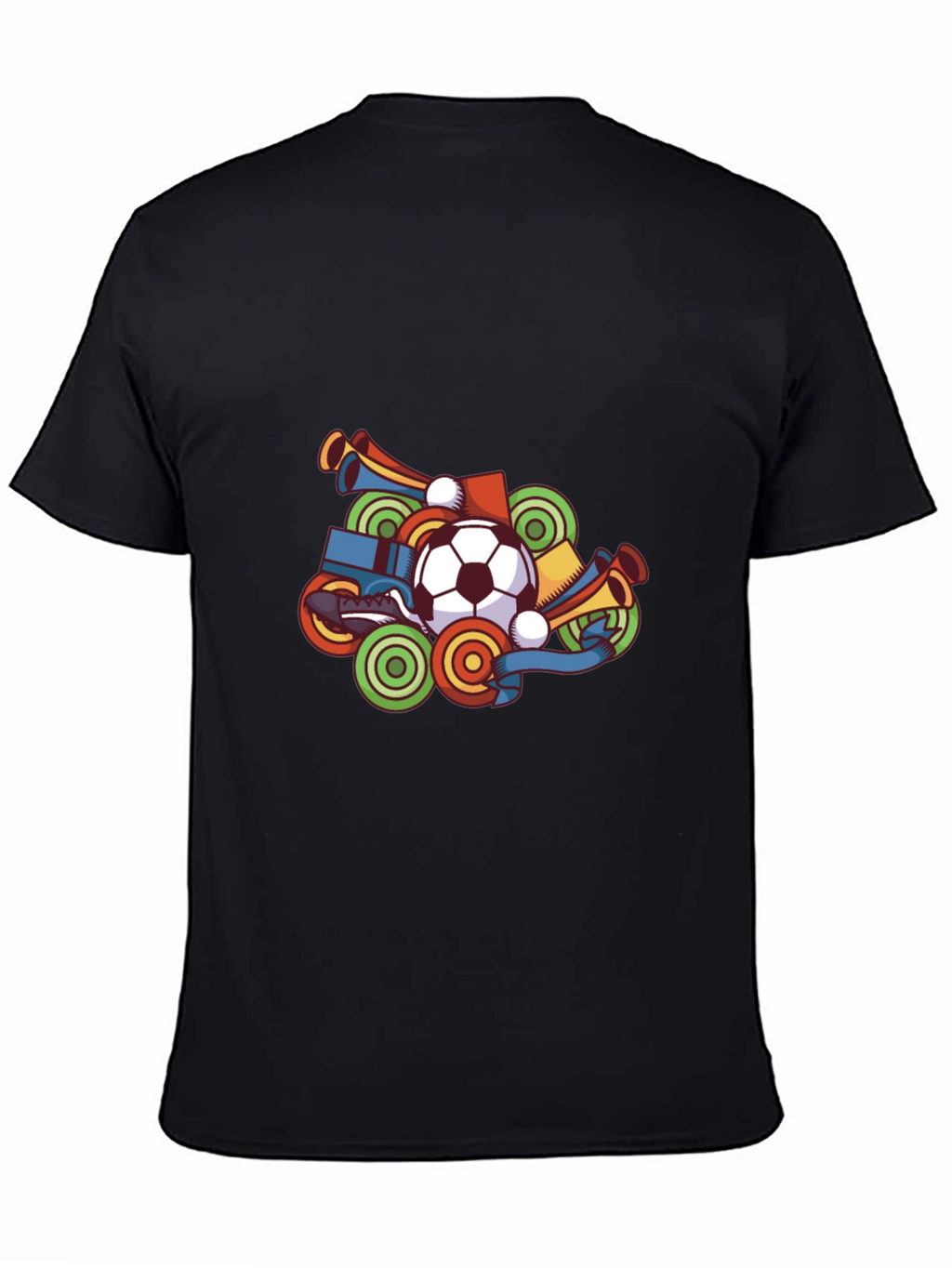Soccer Fan T-Shirt - Black Graphic Tee