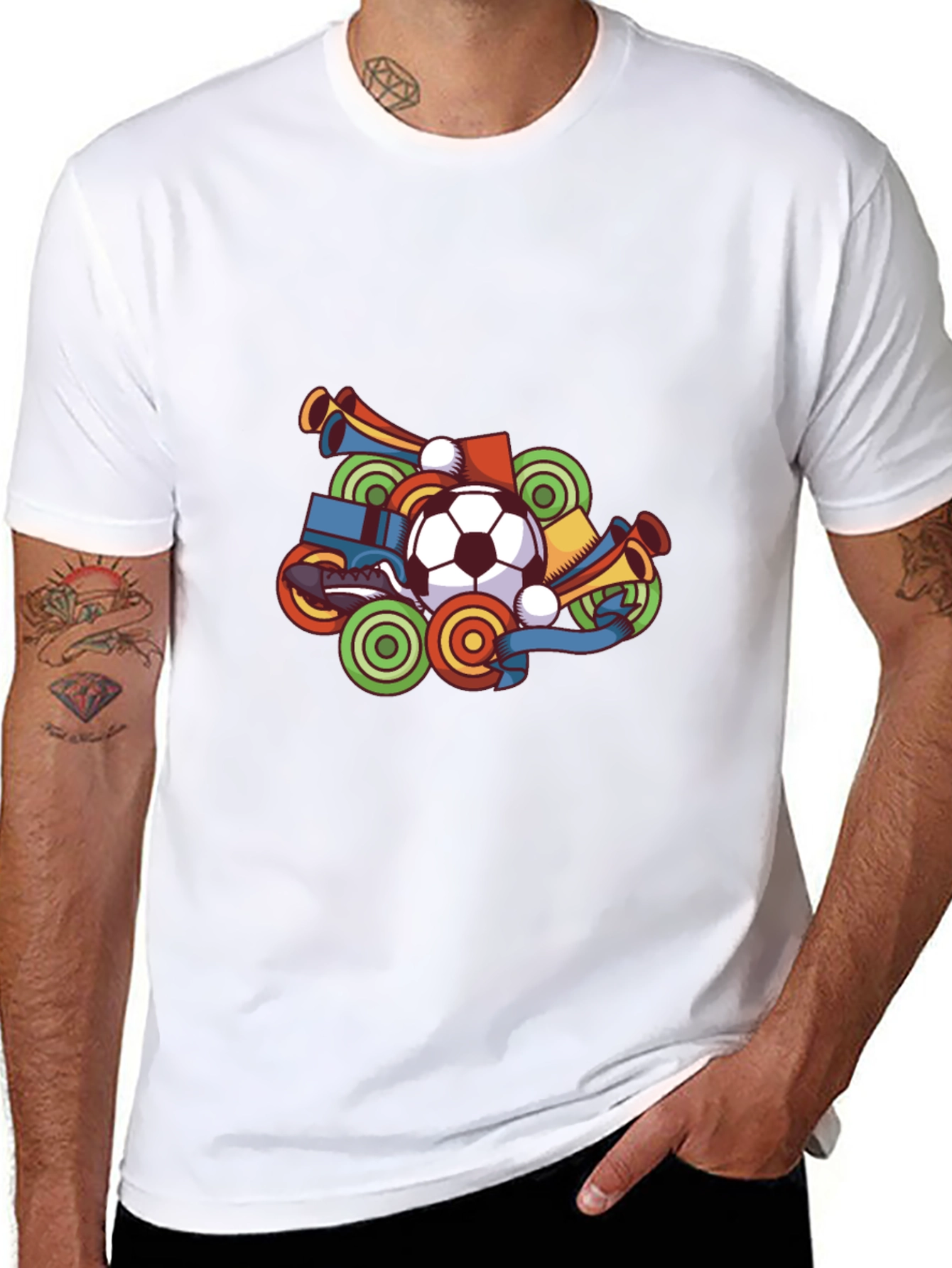 Soccer Fan T-Shirt - Black Graphic Tee