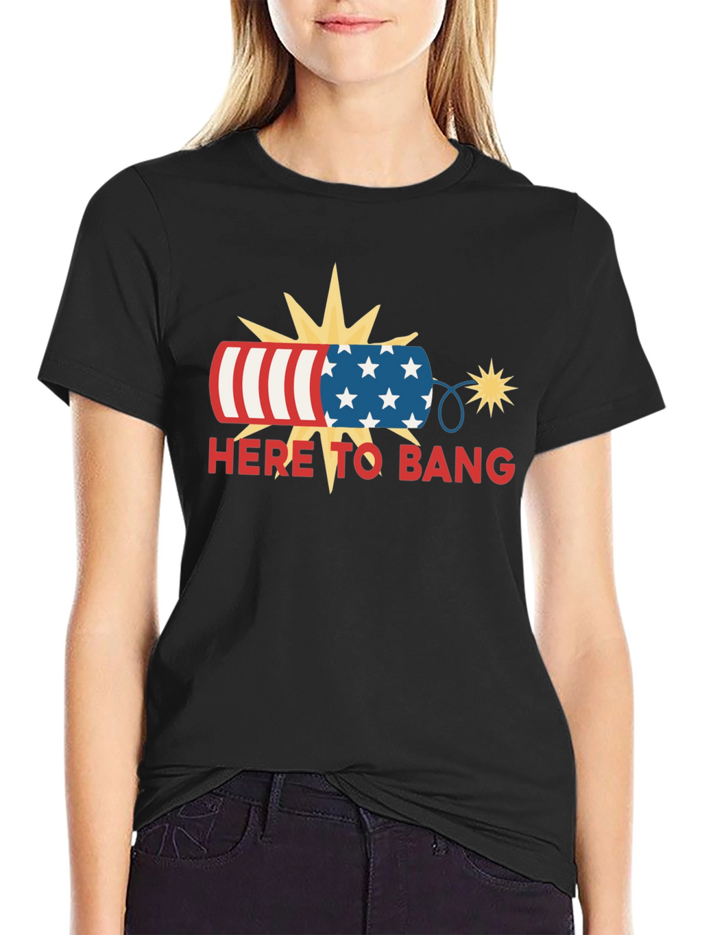 Patriotic Here to Bang T-Shirt