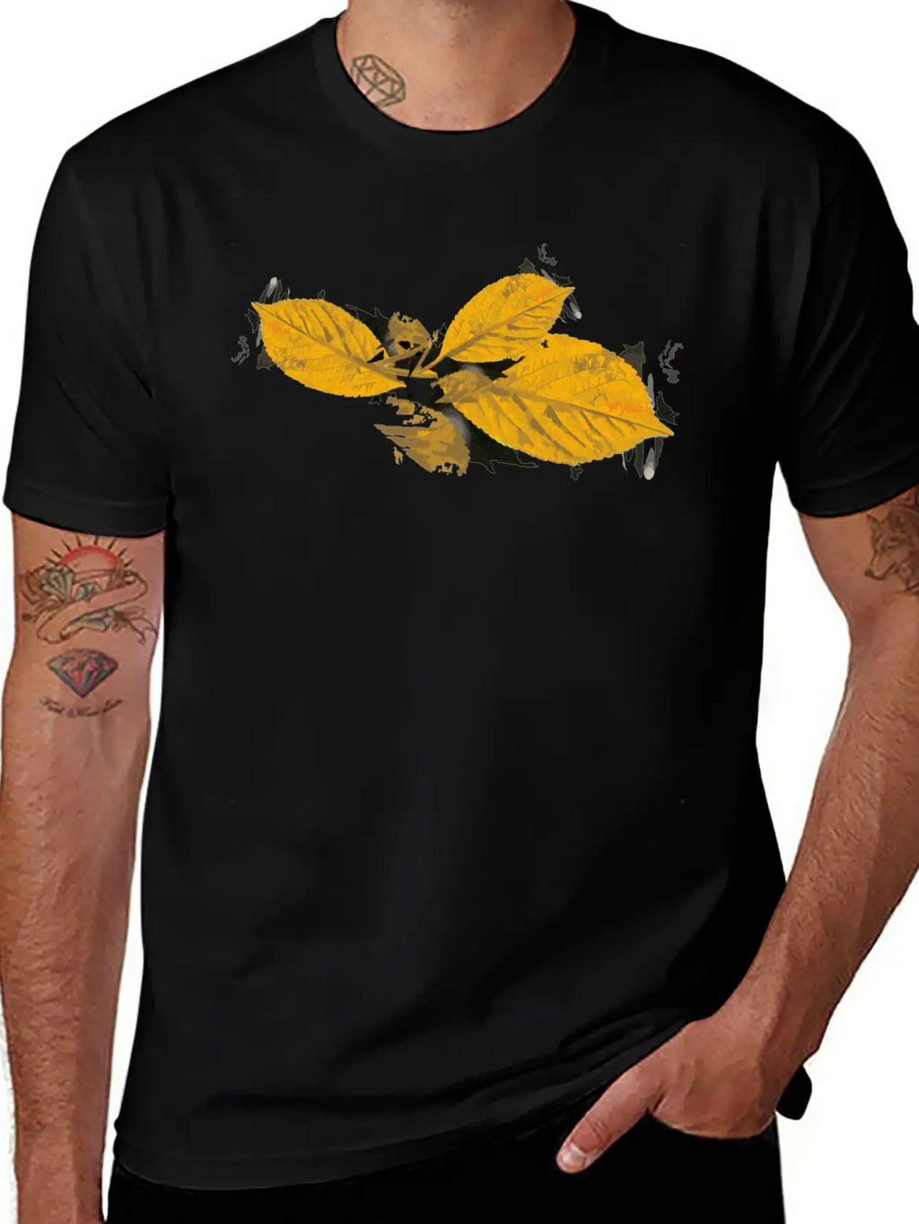 Leaf Autumn Season Stylish Everyday T-Shirt – Unisex Basic Cotton Tee