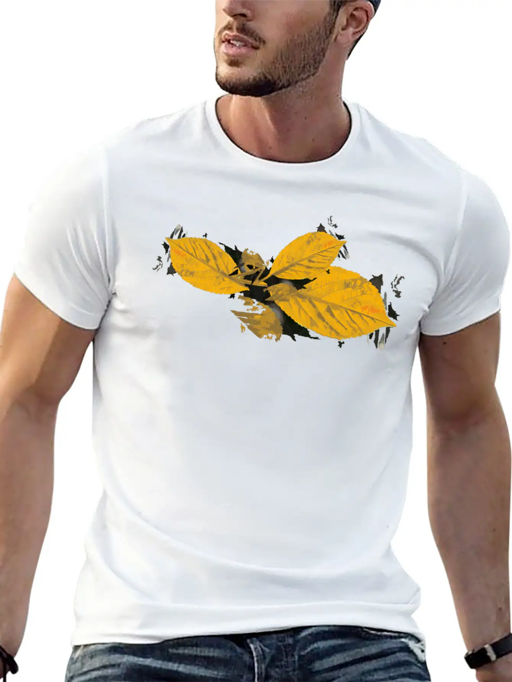 Leaf Autumn Season Stylish Everyday T-Shirt – Unisex Basic Cotton Tee