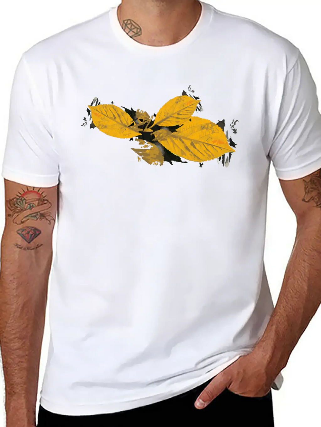 Leaf Autumn Season Stylish Everyday T-Shirt – Unisex Basic Cotton Tee