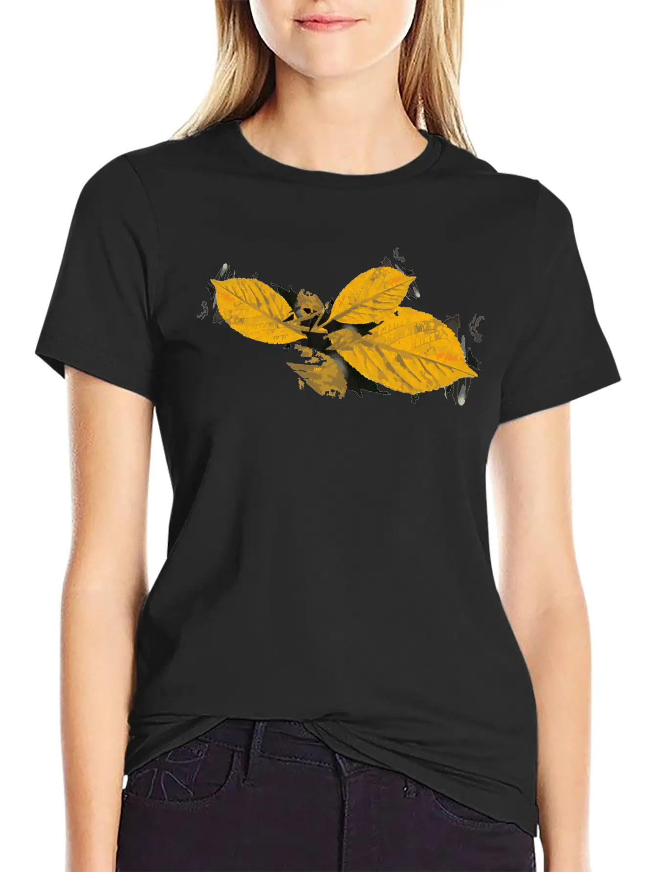 Leaf Autumn Season Stylish Everyday T-Shirt – Unisex Basic Cotton Tee