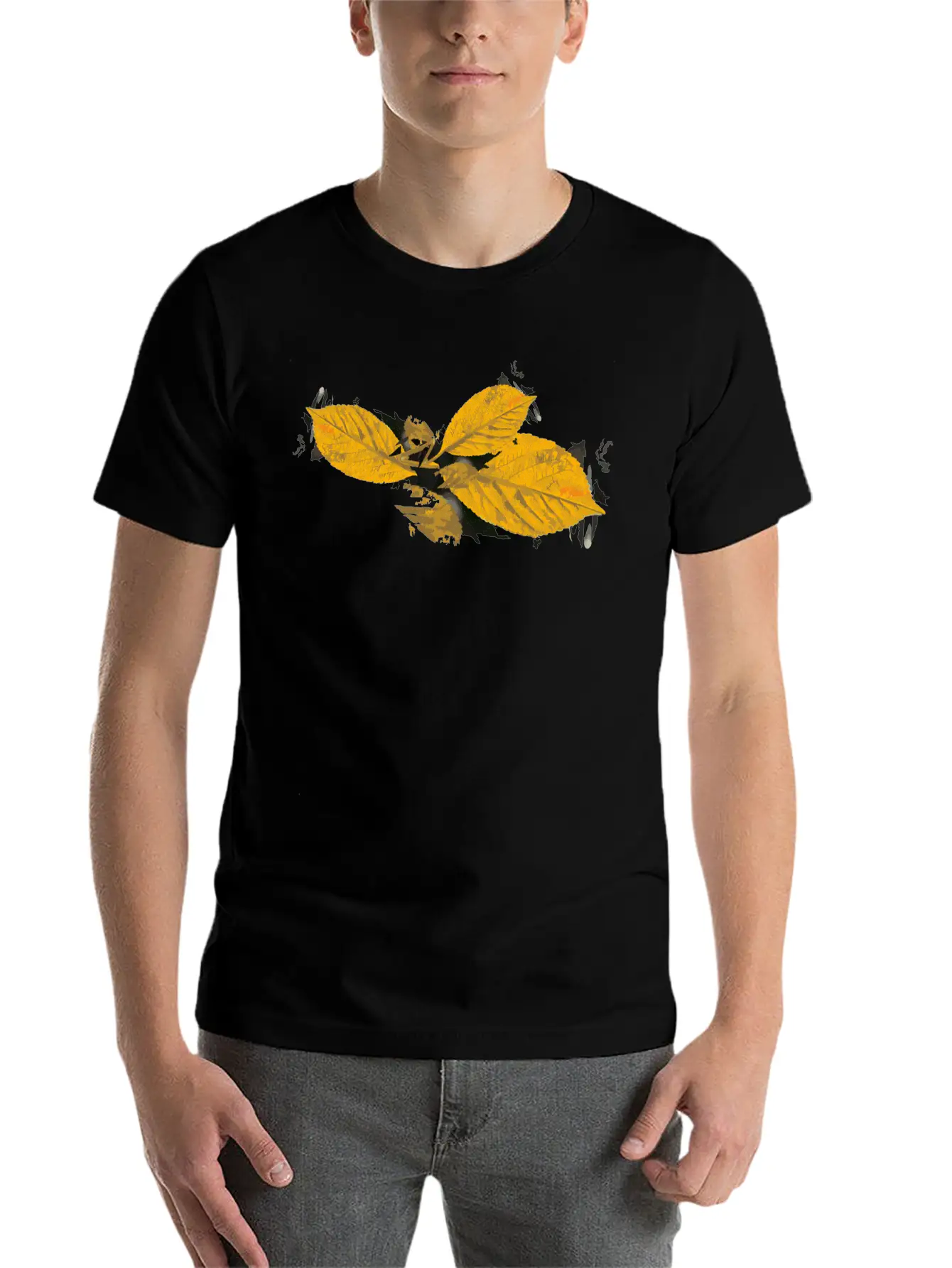 Leaf Autumn Season Stylish Everyday T-Shirt – Unisex Basic Cotton Tee