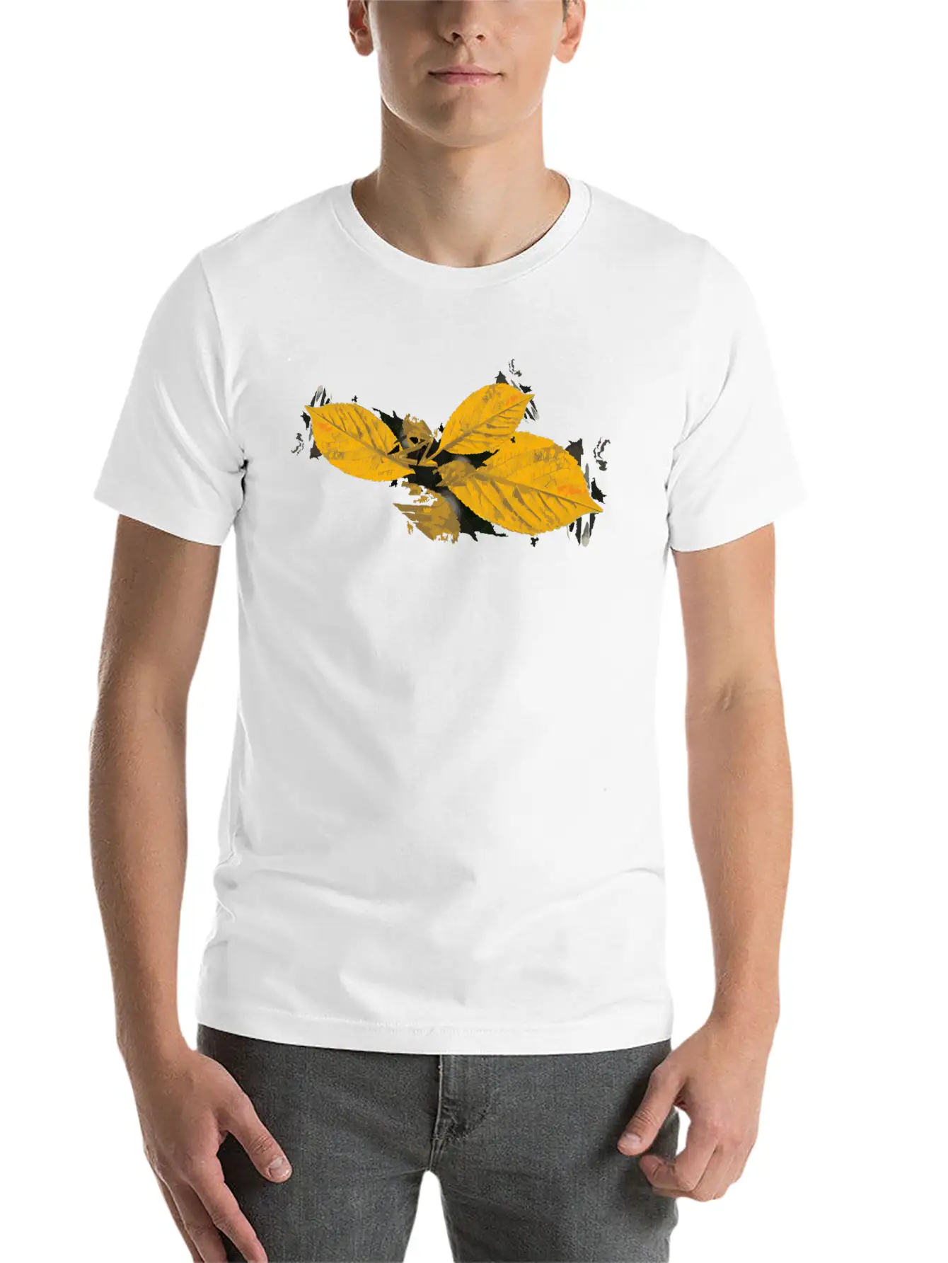 Leaf Autumn Season Stylish Everyday T-Shirt – Unisex Basic Cotton Tee