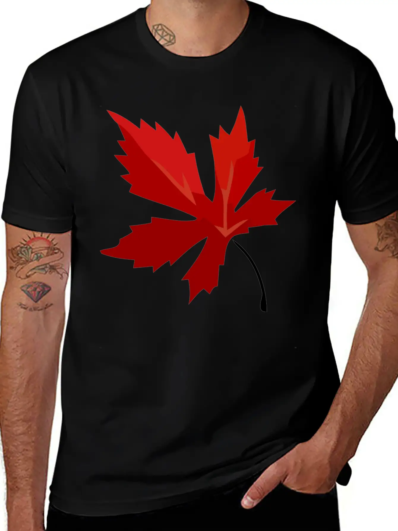 Leaf Maple Stylish Everyday T-Shirt – Unisex Basic Cotton Tee