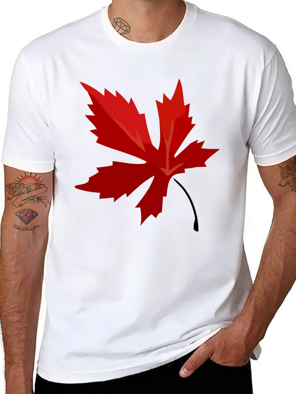 Leaf Maple Stylish Everyday T-Shirt – Unisex Basic Cotton Tee
