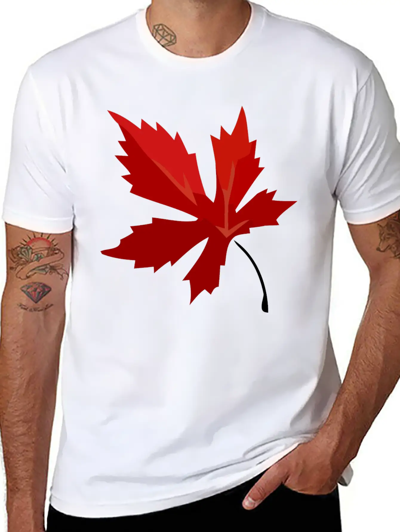 Leaf Maple Stylish Everyday T-Shirt – Unisex Basic Cotton Tee