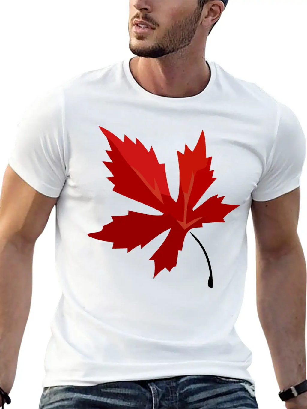 Leaf Maple Stylish Everyday T-Shirt – Unisex Basic Cotton Tee