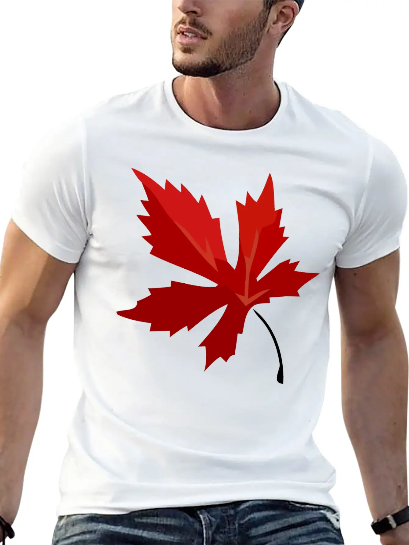 Leaf Maple Stylish Everyday T-Shirt – Unisex Basic Cotton Tee