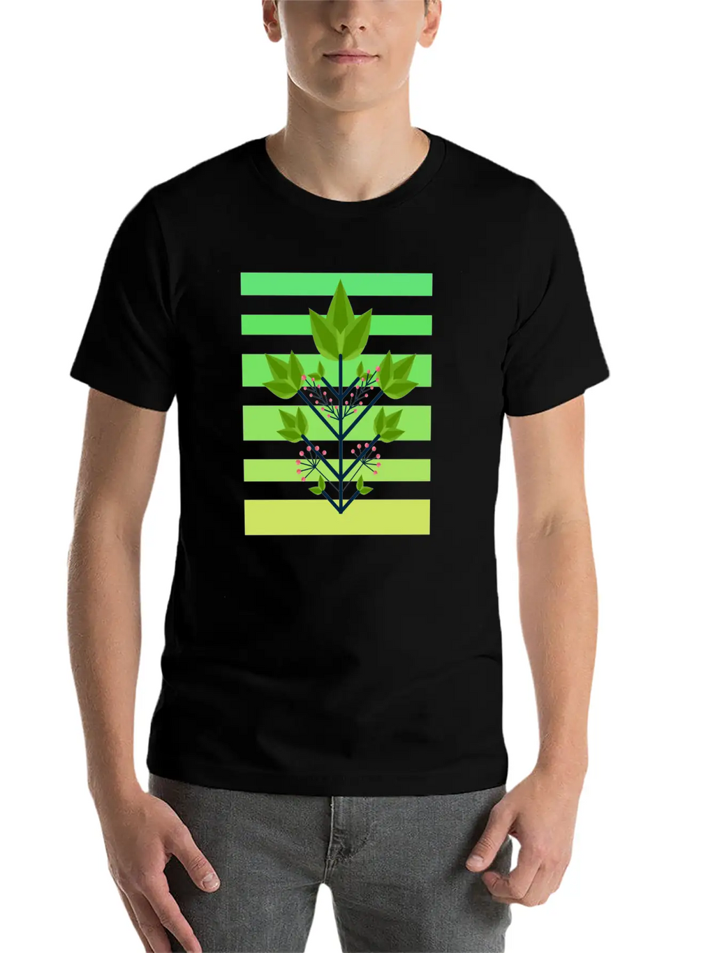 Leaf Sunset Unisex Casual T-Shirt – Clean Design For Daily Comfort
