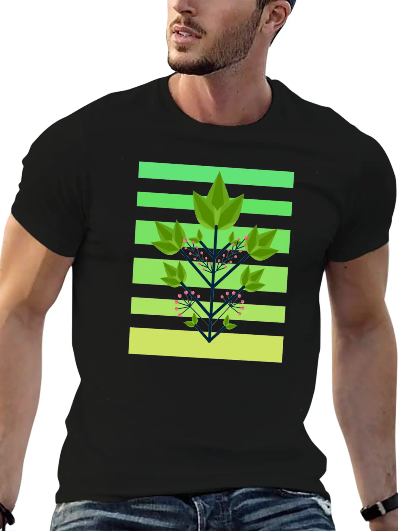 Leaf Sunset Unisex Casual T-Shirt – Clean Design For Daily Comfort