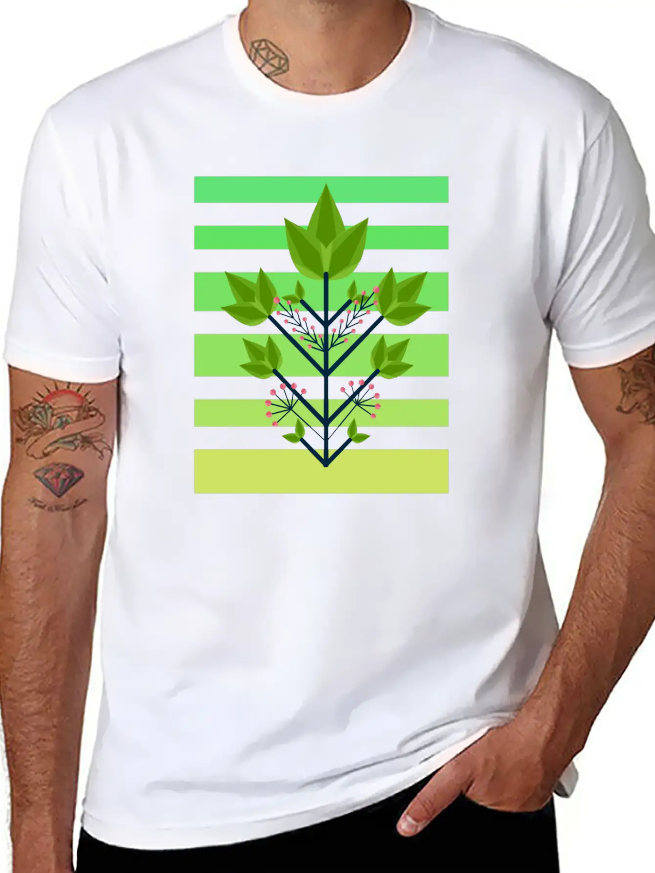 Leaf Sunset Unisex Casual T-Shirt – Clean Design For Daily Comfort