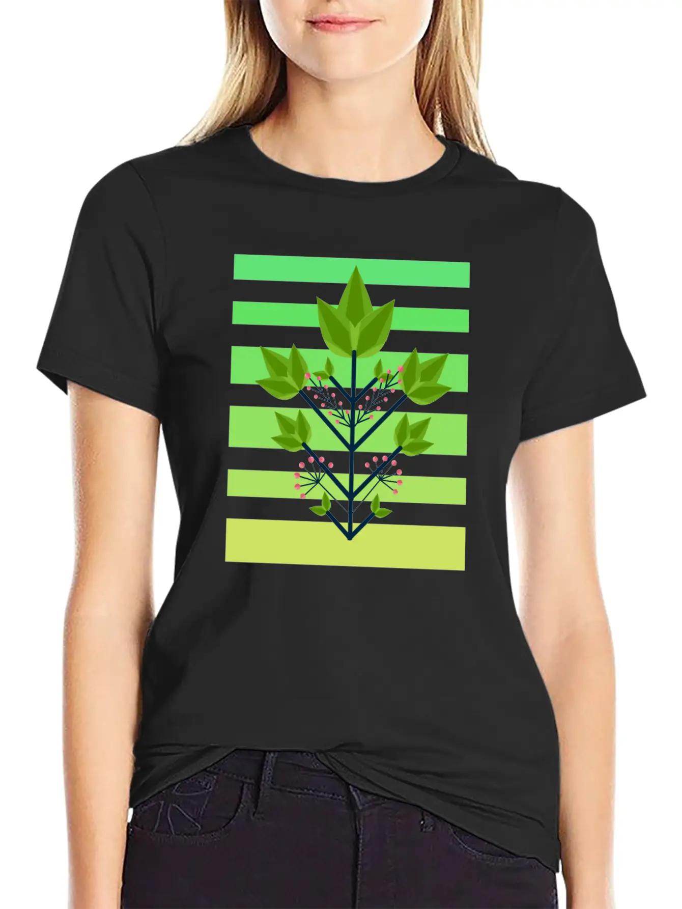 Leaf Sunset Unisex Casual T-Shirt – Clean Design For Daily Comfort