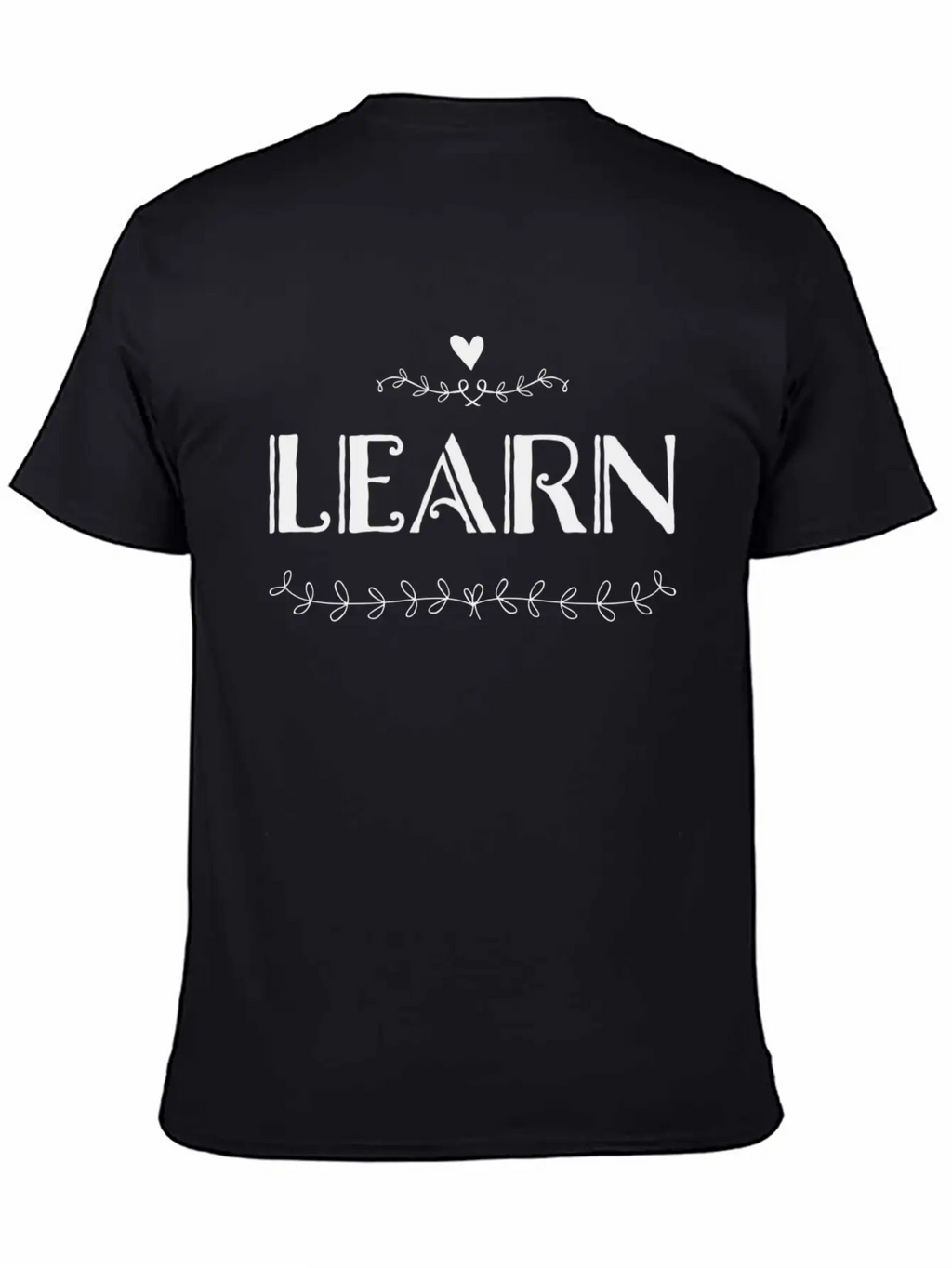 LEARN Unisex Casual T-Shirt – Clean Design For Daily Comfort