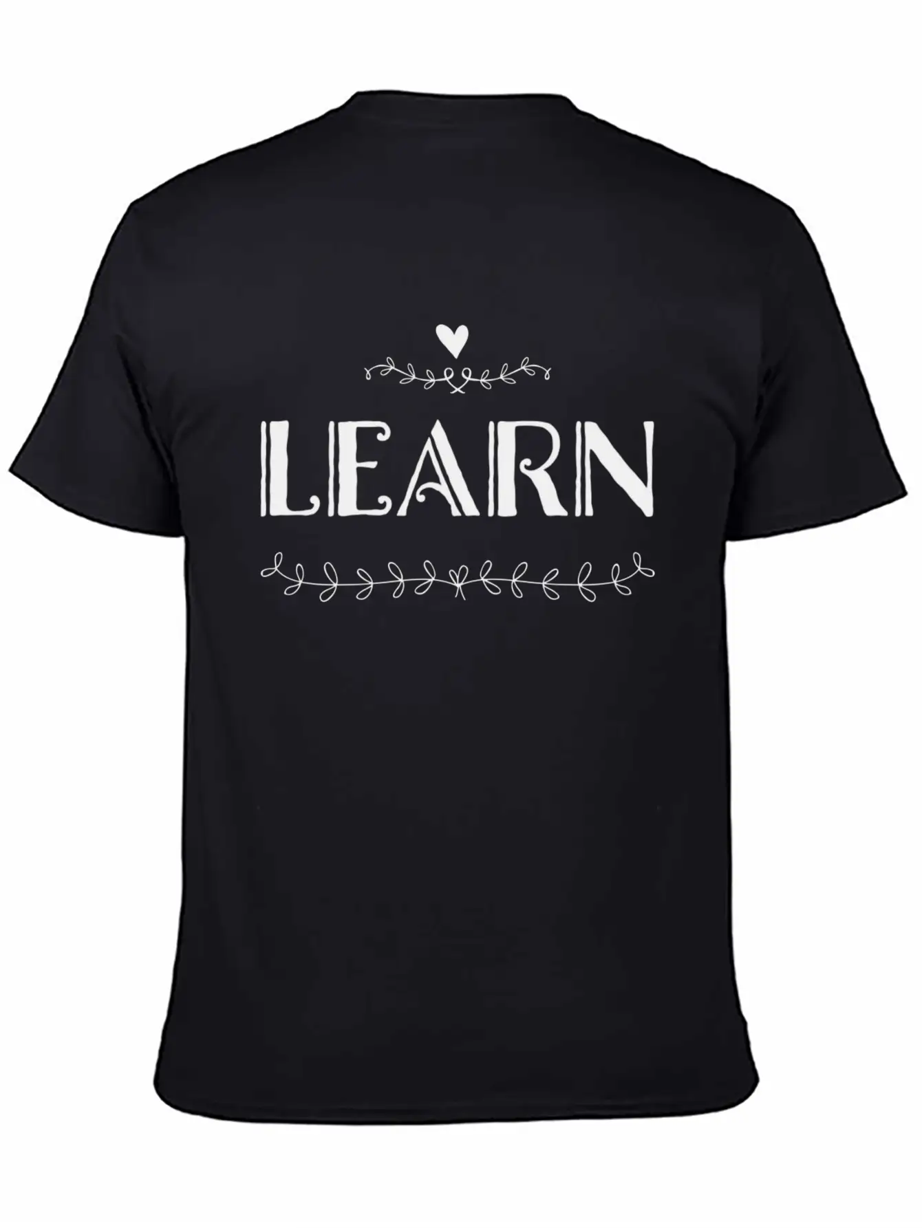 LEARN Unisex Casual T-Shirt – Clean Design For Daily Comfort