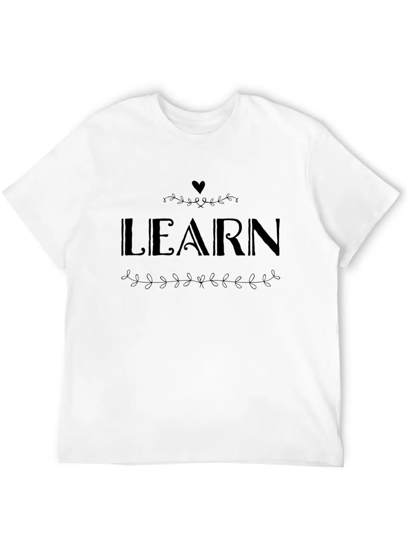 LEARN Unisex Casual T-Shirt – Clean Design For Daily Comfort