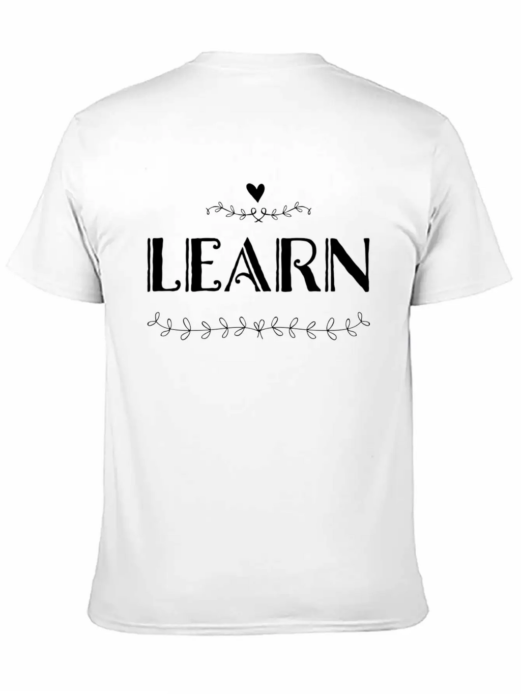 LEARN Unisex Casual T-Shirt – Clean Design For Daily Comfort