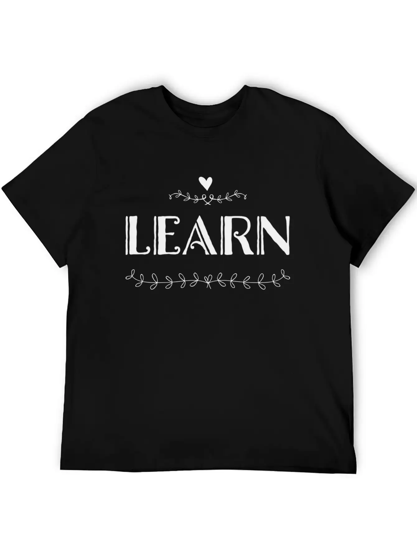 LEARN Unisex Casual T-Shirt – Clean Design For Daily Comfort