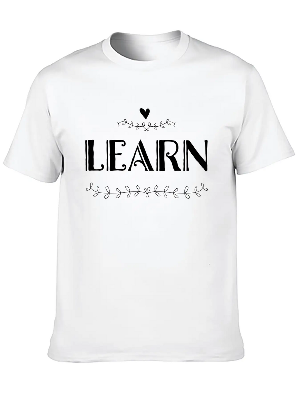 LEARN Unisex Casual T-Shirt – Clean Design For Daily Comfort