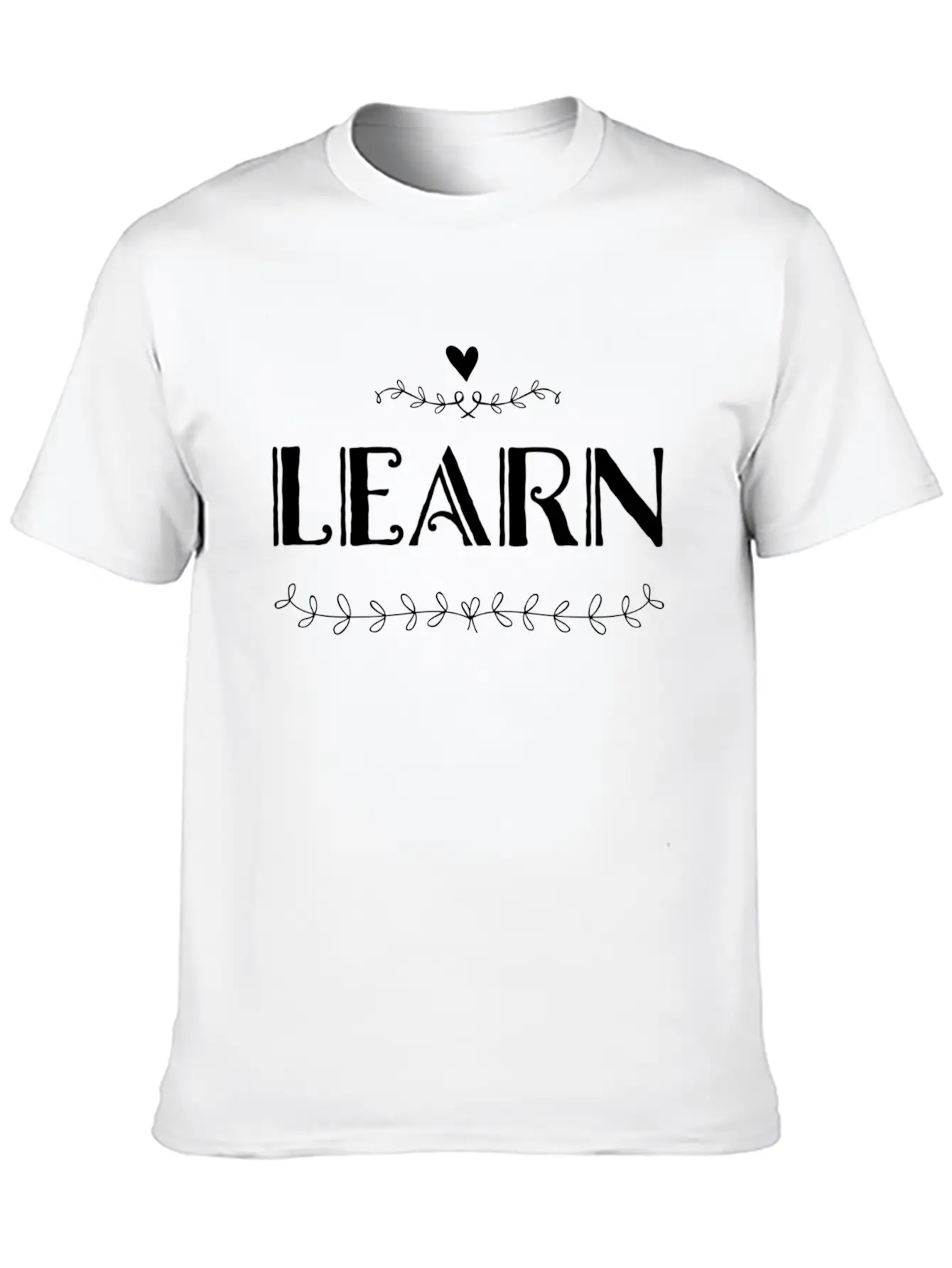 LEARN Unisex Casual T-Shirt – Clean Design For Daily Comfort