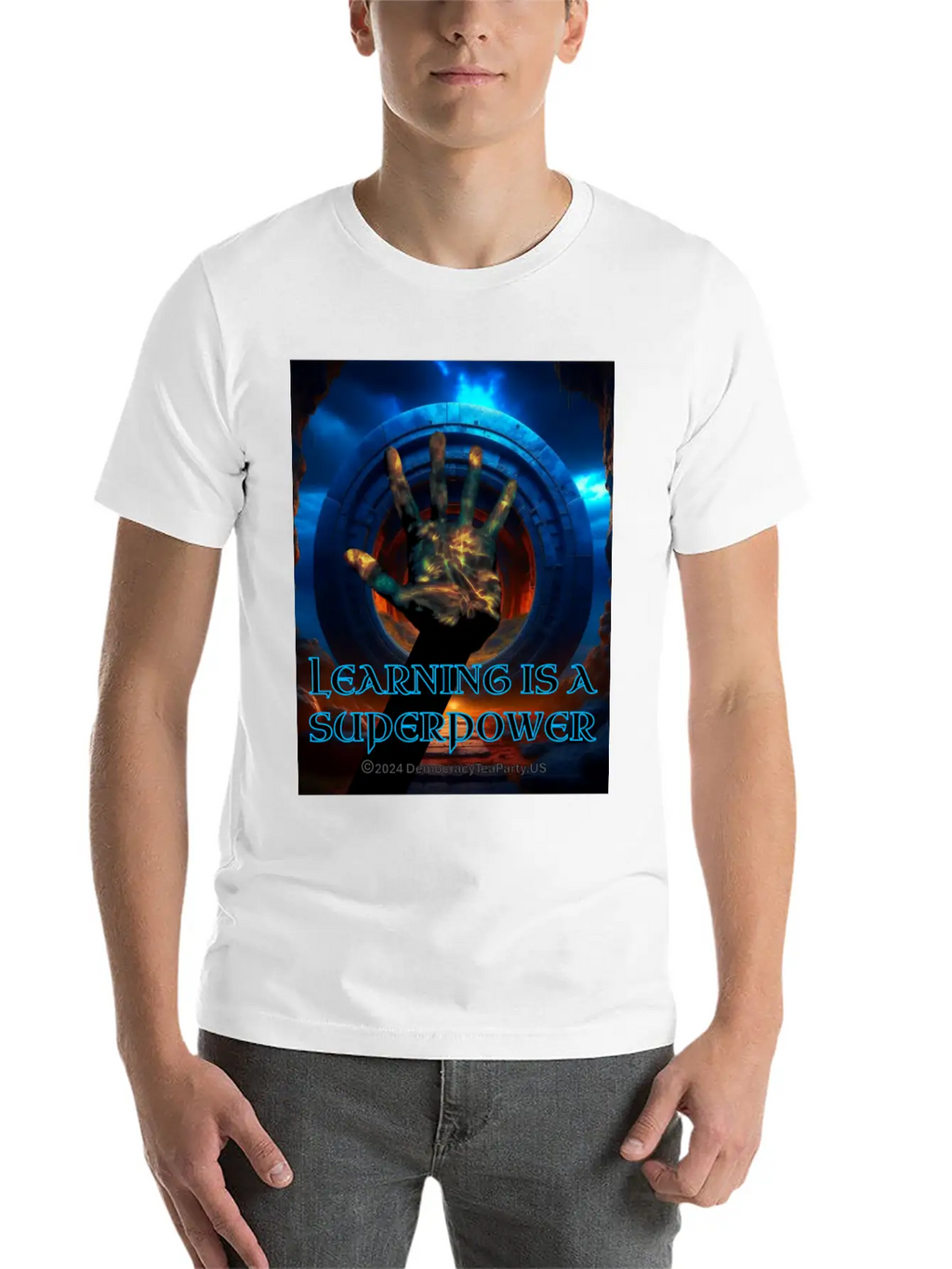 Learning Is A Superpower Casual Graphic T-Shirt – Simple And Comfortable Daily Wear