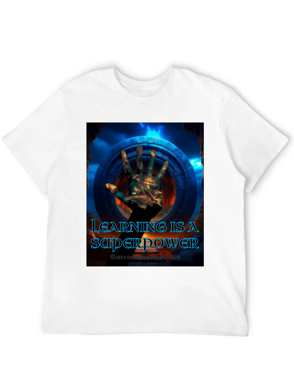 Learning Is A Superpower Casual Graphic T-Shirt – Simple And Comfortable Daily Wear