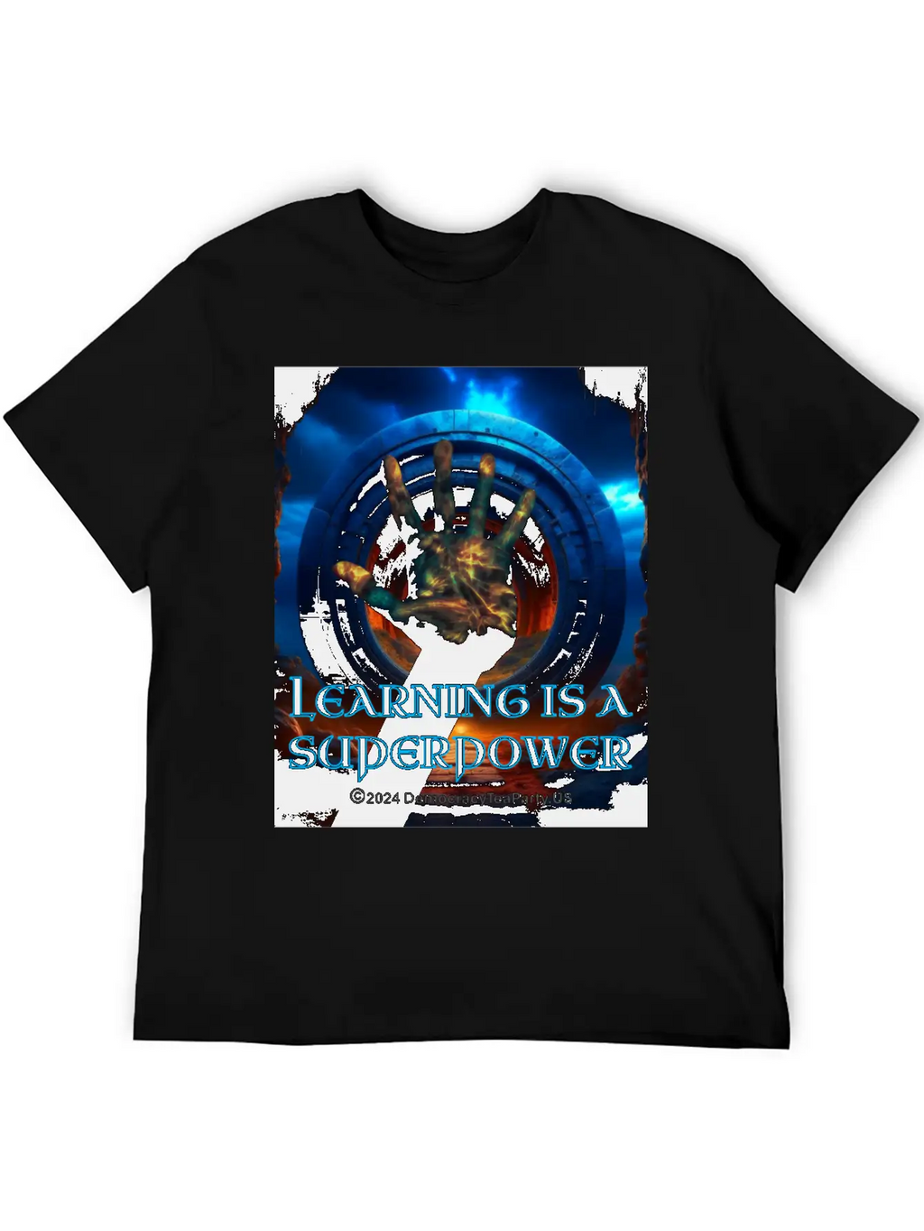 Learning Is A Superpower Casual Graphic T-Shirt – Simple And Comfortable Daily Wear