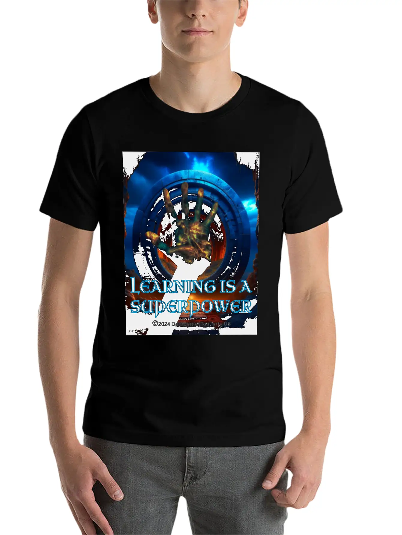 Learning Is A Superpower Casual Graphic T-Shirt – Simple And Comfortable Daily Wear