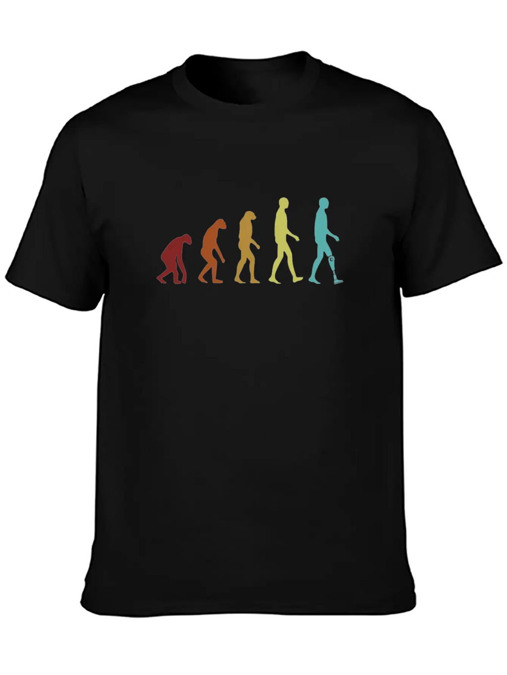 Leg Prosthesis Evolution Prosthesis Foot User Leg Unisex Casual T-Shirt – Clean Design For Daily Comfort
