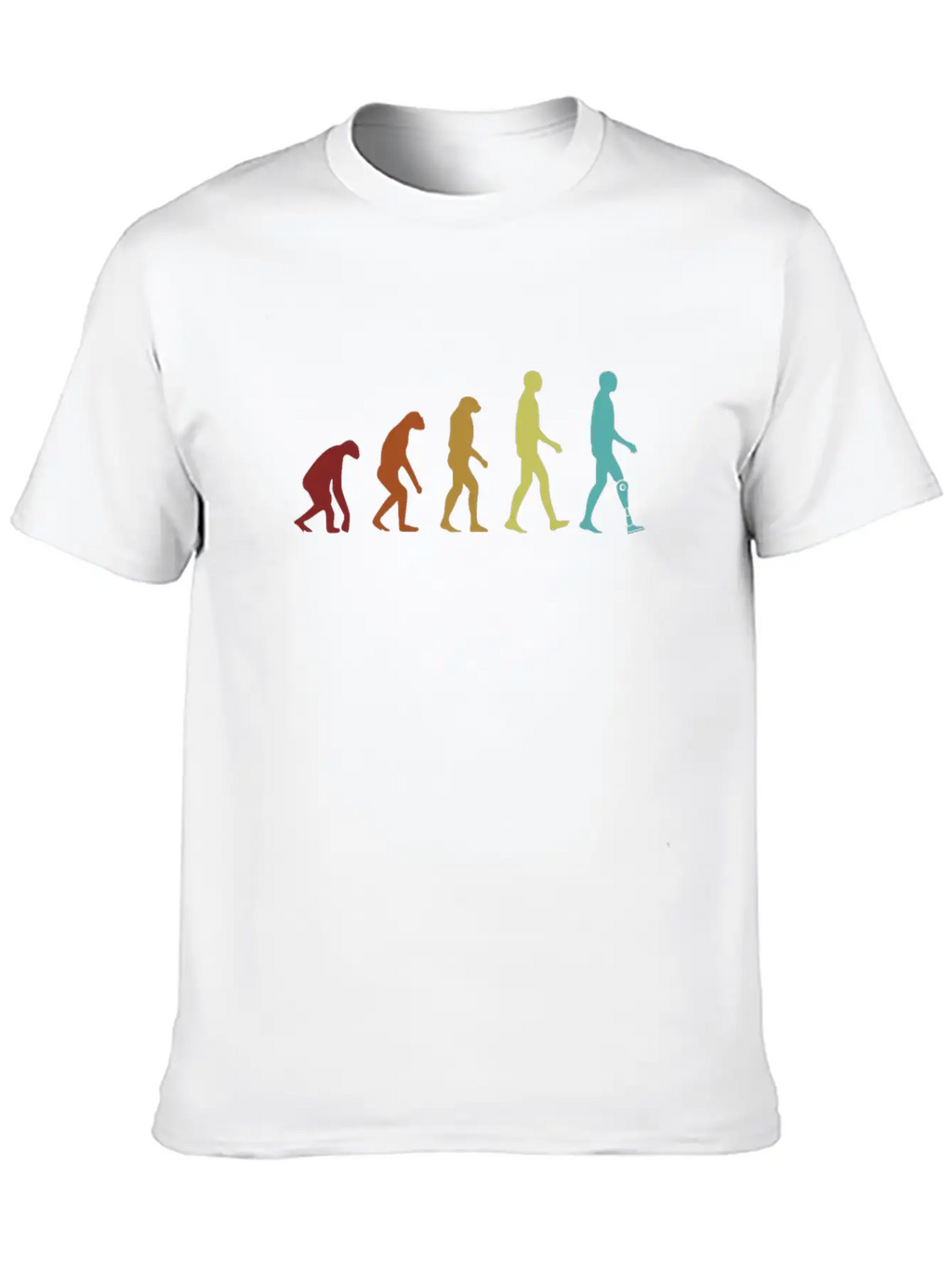 Leg Prosthesis Evolution Prosthesis Foot User Leg Unisex Casual T-Shirt – Clean Design For Daily Comfort