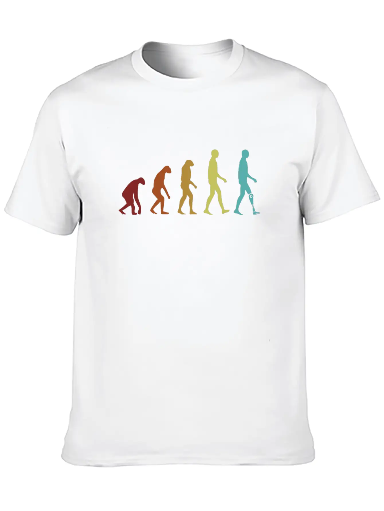 Leg Prosthesis Evolution Prosthesis Foot User Leg Unisex Casual T-Shirt – Clean Design For Daily Comfort