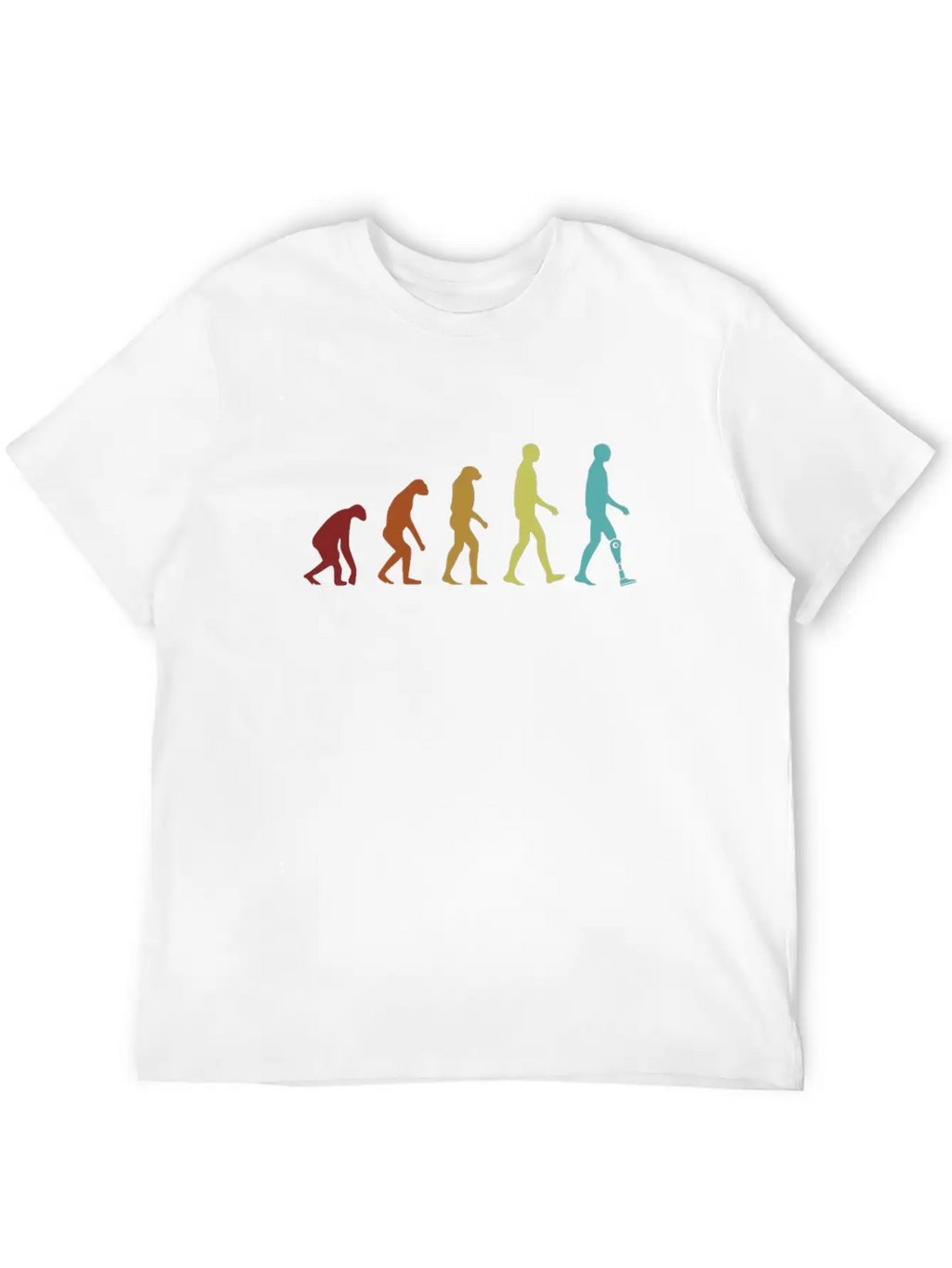 Leg Prosthesis Evolution Prosthesis Foot User Leg Unisex Casual T-Shirt – Clean Design For Daily Comfort