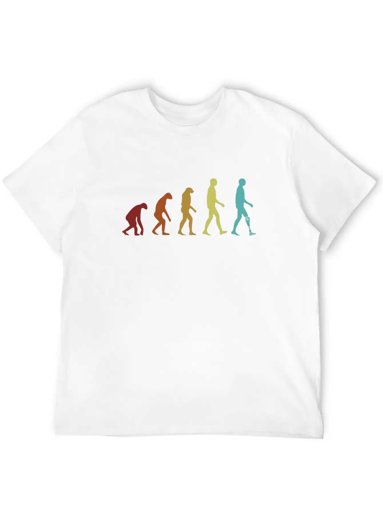 Leg Prosthesis Evolution Prosthesis Foot User Leg Unisex Casual T-Shirt – Clean Design For Daily Comfort