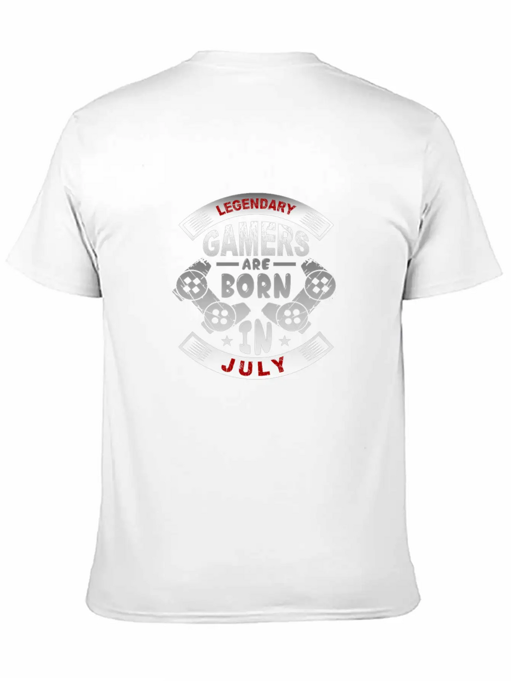 Legendary Gamers Are Born In July Essential Cotton Tee For Daily Outfits – Unisex Style