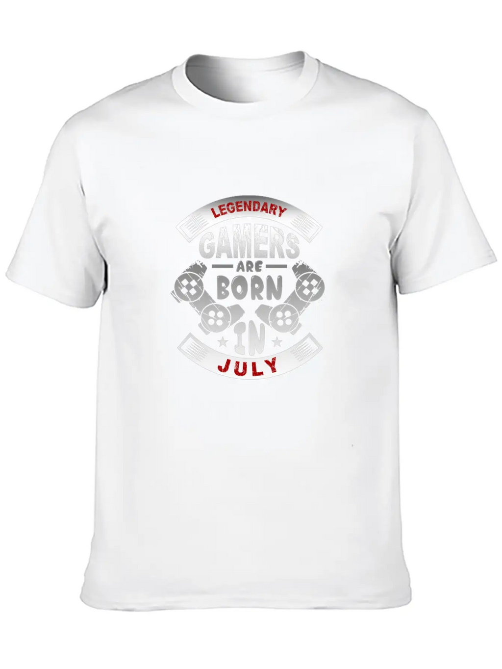 Legendary Gamers Are Born In July Essential Cotton Tee For Daily Outfits – Unisex Style