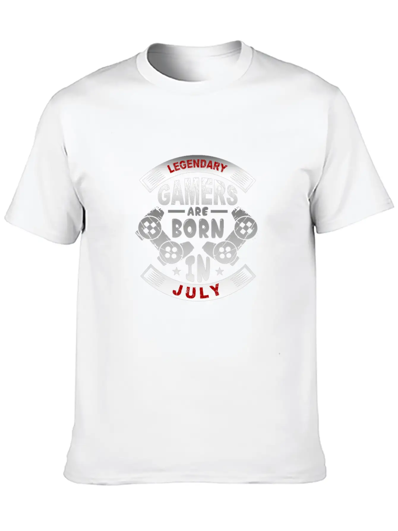 Legendary Gamers Are Born In July Essential Cotton Tee For Daily Outfits – Unisex Style